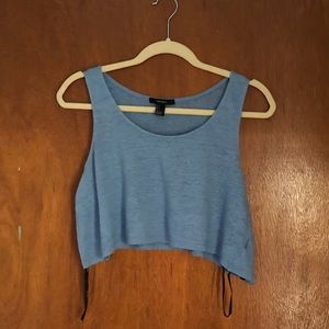 Forever 21 Light Blue Crop Top